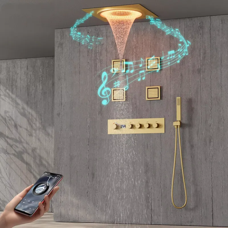 Home Decor Luxury - Smart LED Shower Set Bathroom Music