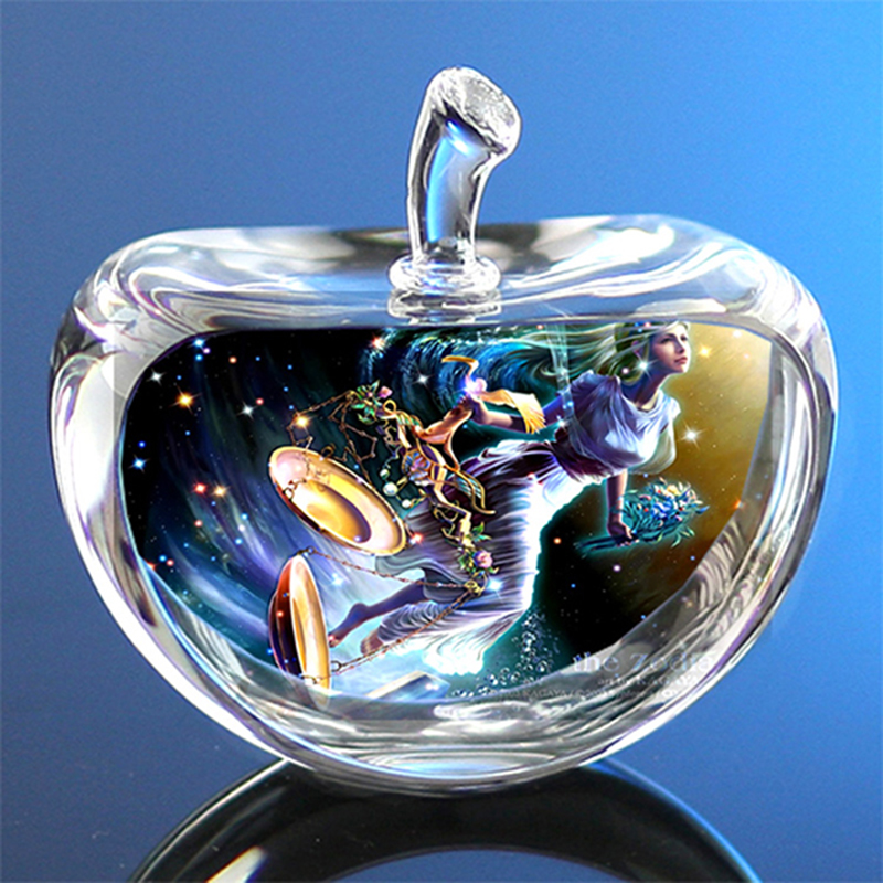 Sand Art Picture - 80mm Crystal Zodiac Sign Glass Constellation