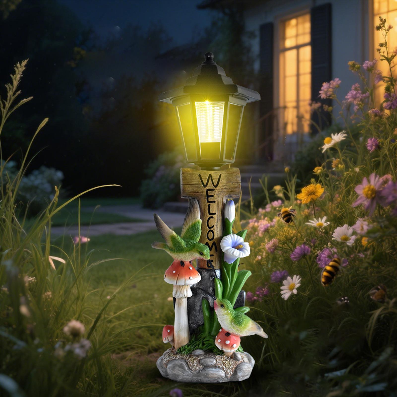 Home Decor Garden - Solar Garden Lights Statue Auto On/off