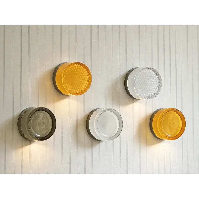 Home Decor Wall Molding - Modern Glass LED Wall Sconce Round