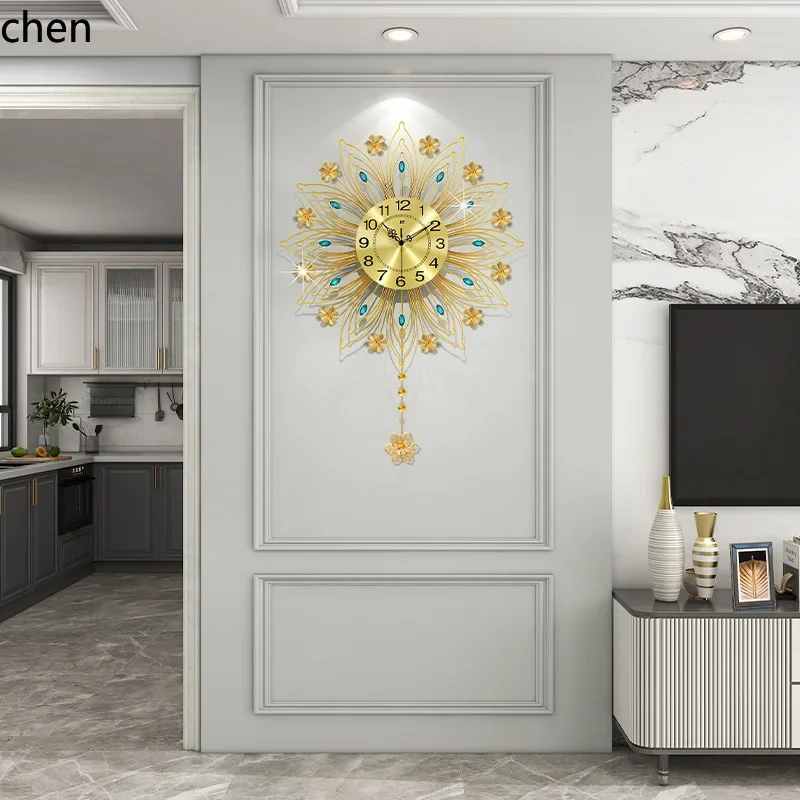 Home Decor Luxury - TQH-i7.7 European-style light luxury clock, wall