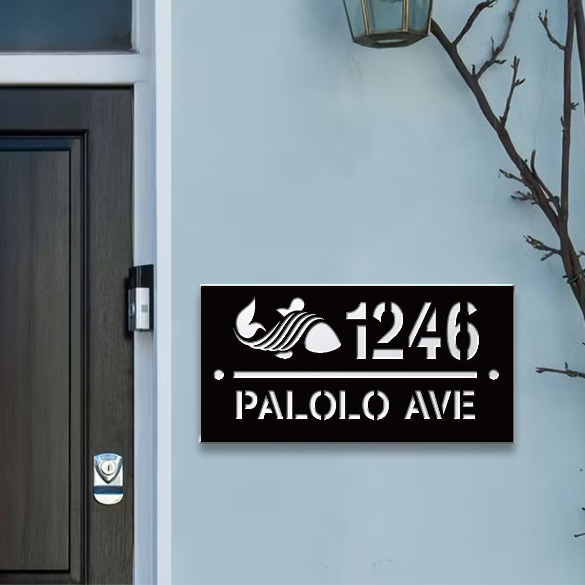 Home Decor Garden - 1Pc Custom Swan fish Number&Text Acrylic