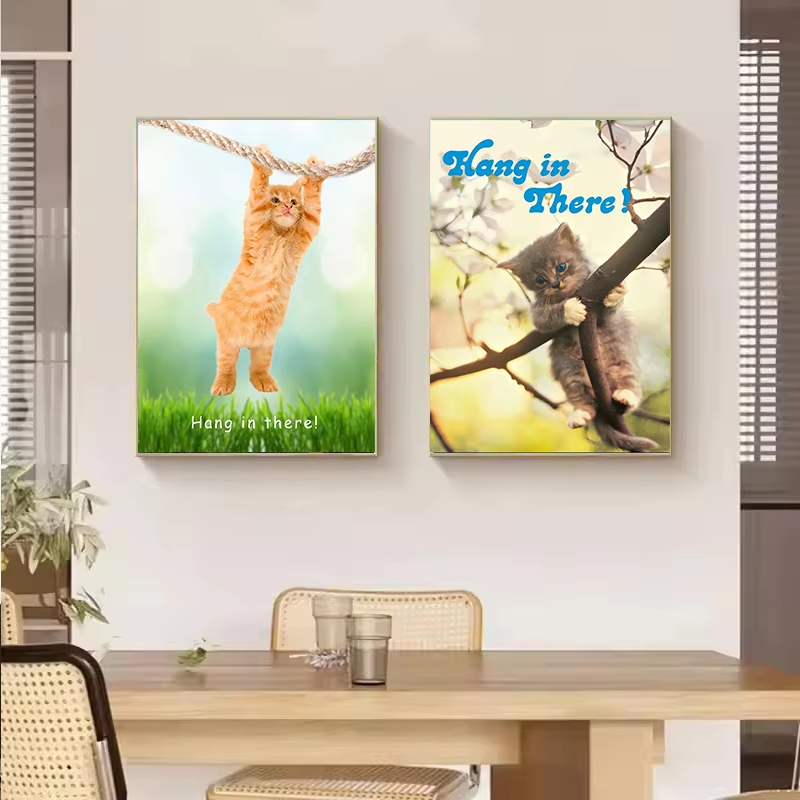 Hang In There Baby Cute Cat Yo - Home Decor Yoga ulasan dan harga