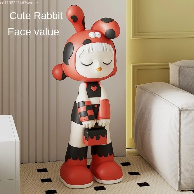 Art Cartoon Girl Statue Indoor - Home Decor Store ulasan dan harga