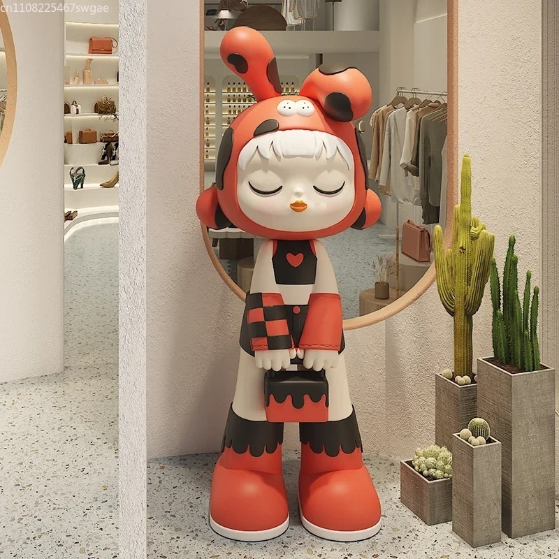 Art Cartoon Girl Statue Indoor - Home Decor Store ulasan dan harga
