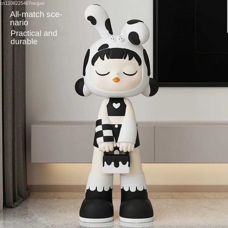 Art Cartoon Girl Statue Indoor - Home Decor Store ulasan dan harga