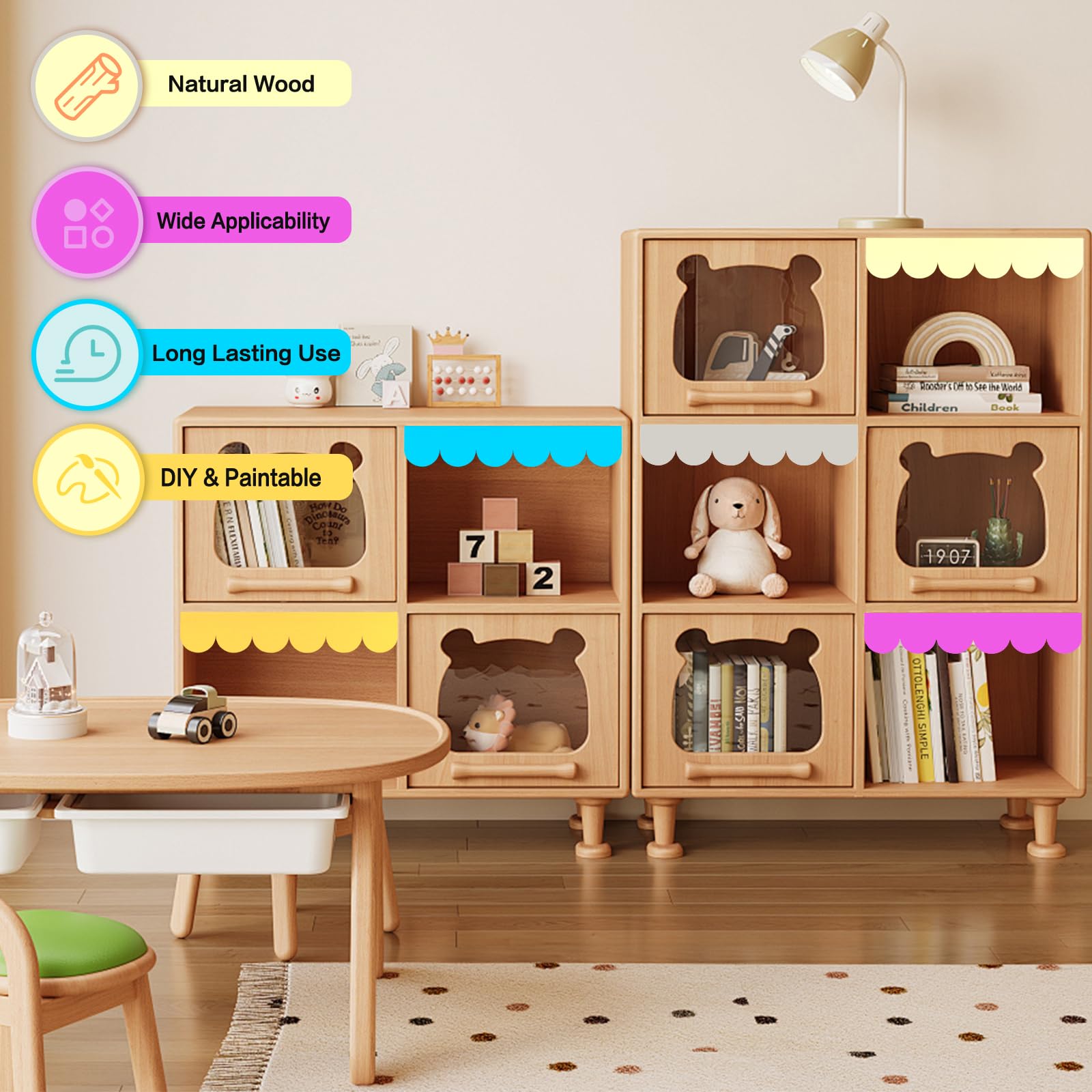 12pcs Scalloped Wood Trim - El - Home Decor Wall Molding ulasan dan harga