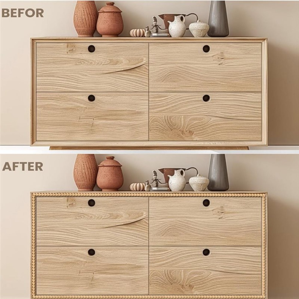 10ft Wood Color Bead Molding T - Home Decor Wall Molding ulasan dan harga