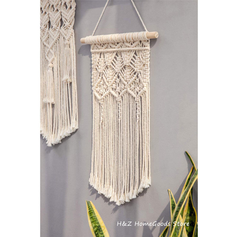 Hot Macrame Wall Hanging Tapes - Home Decor Yoga ulasan dan harga