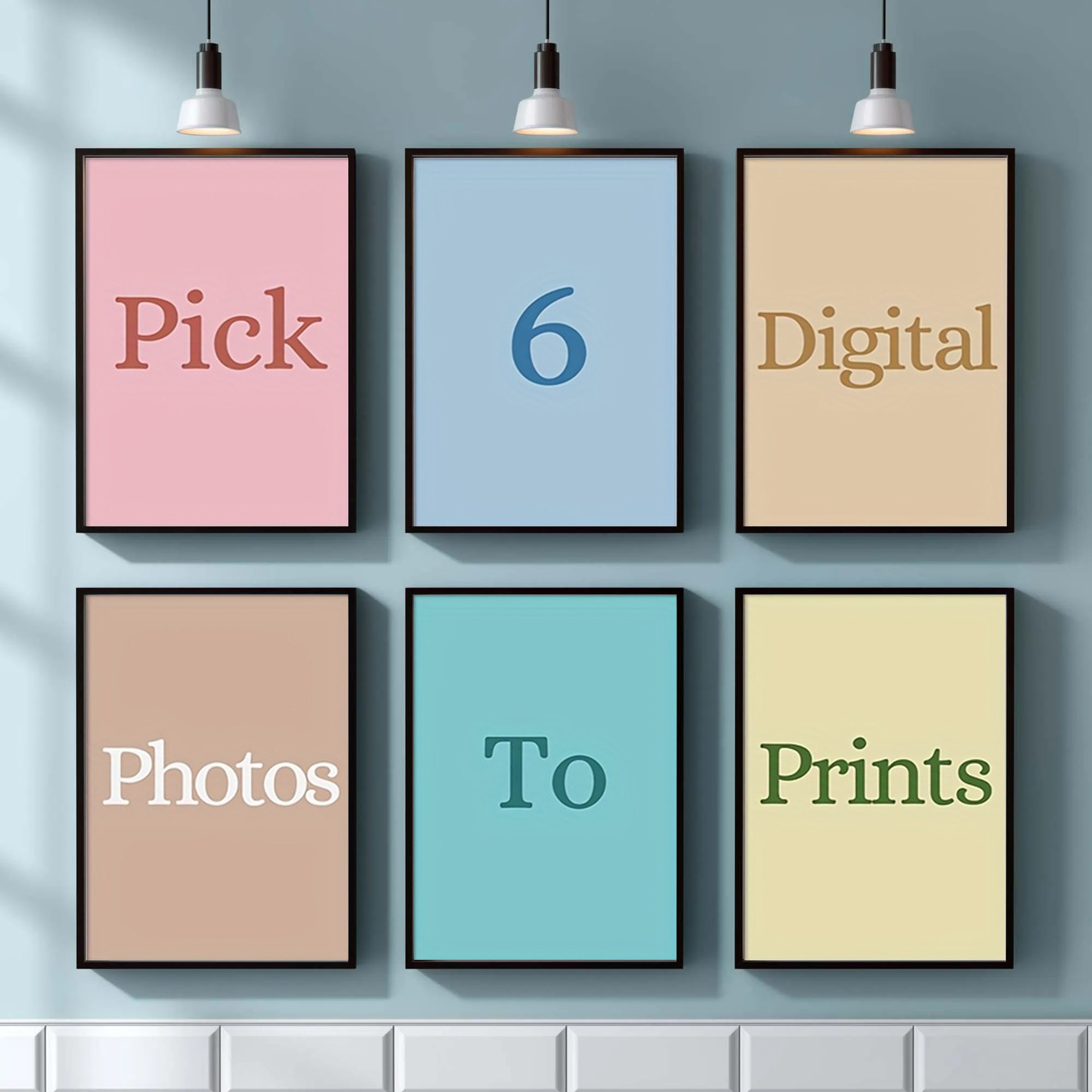 4/5/6pcs Custom Canvas Printin - Home Decor Aesthetic Pinterest ulasan dan harga