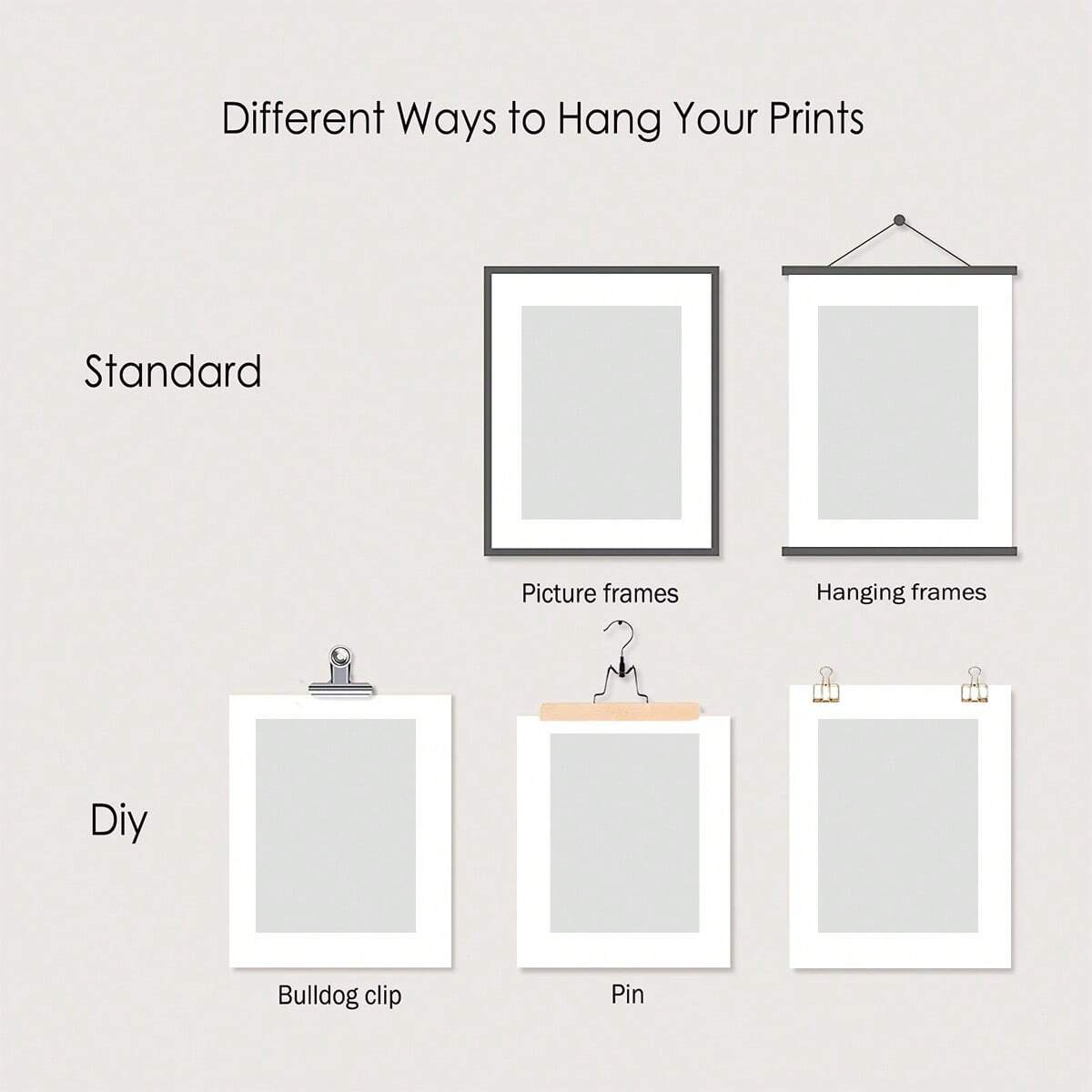 4/5/6pcs Custom Canvas Printin - Home Decor Aesthetic Pinterest ulasan dan harga