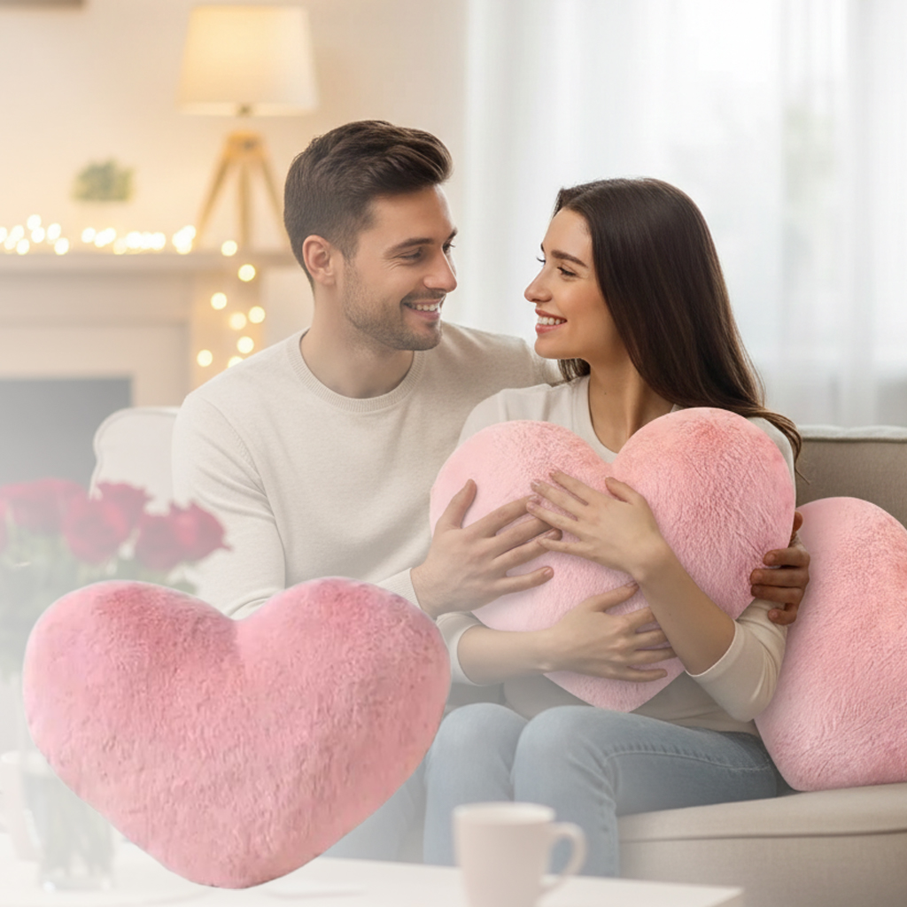 Pink Heart Shaped Pillow 30x40 - Home Decor Aesthetic Pinterest ulasan dan harga