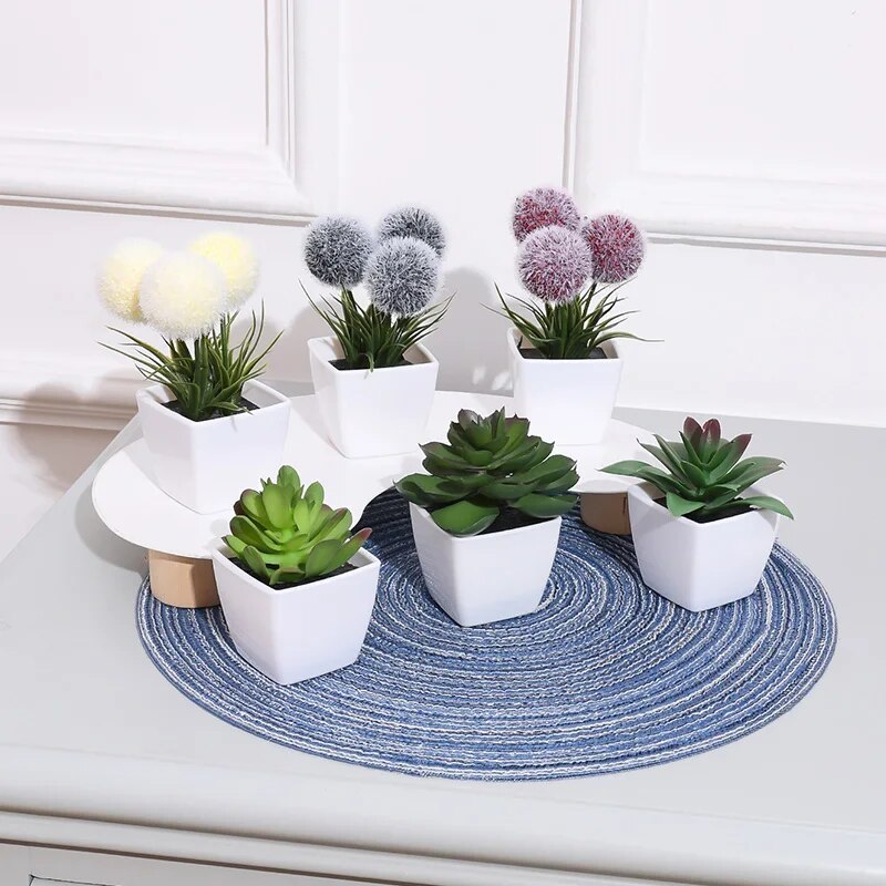 1SET (6PC) Mini Artificial Pla - Home Decor Store ulasan dan harga