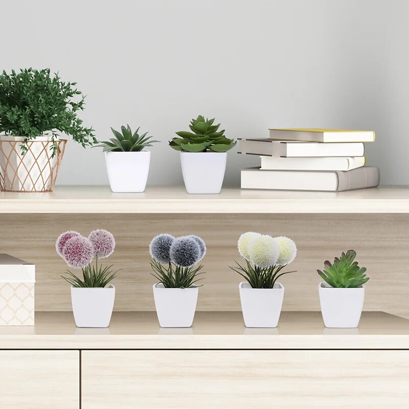 1SET (6PC) Mini Artificial Pla - Home Decor Store ulasan dan harga