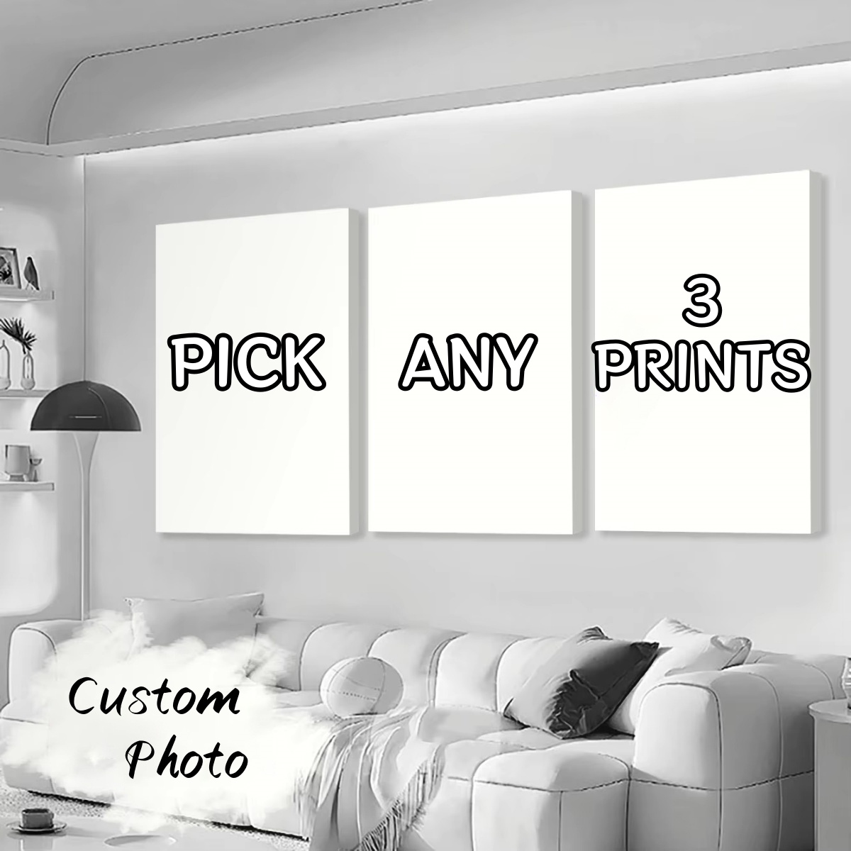 3/4/5pcs Custom Canvas Printin - Home Decor Aesthetic Pinterest ulasan dan harga