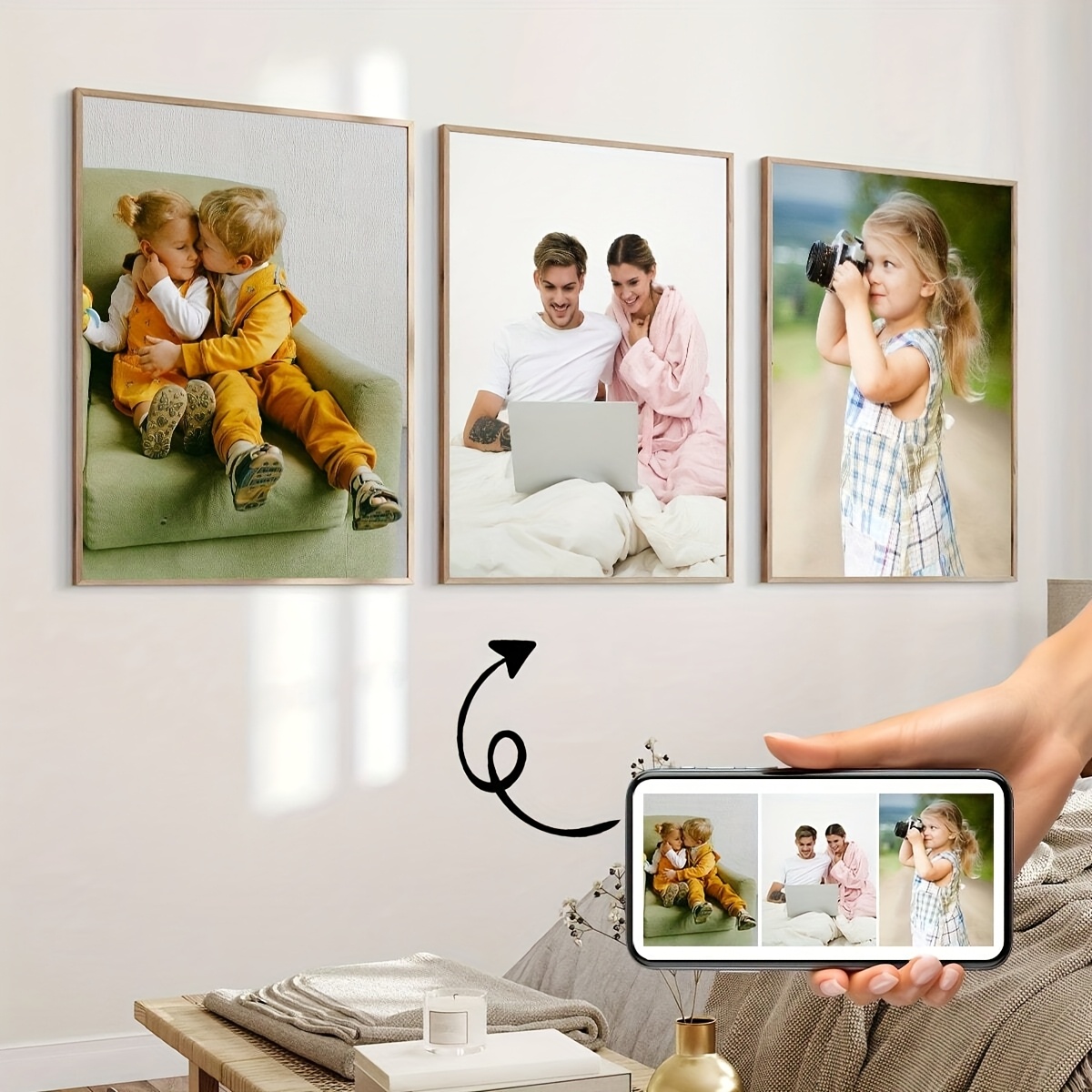 3/4/5pcs Custom Canvas Printin - Home Decor Aesthetic Pinterest ulasan dan harga