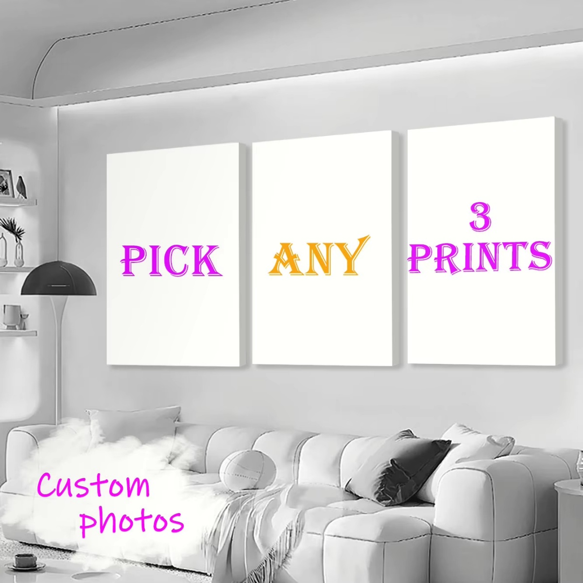 3/4/5pcs Custom Canvas Printin - Home Decor Aesthetic Pinterest ulasan dan harga