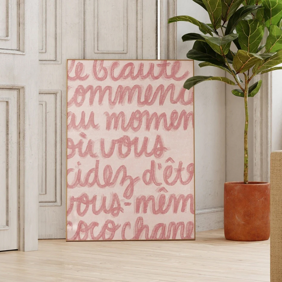 1pc Simple Trendy Text Printin - Home Decor Aesthetic Pinterest ulasan dan harga