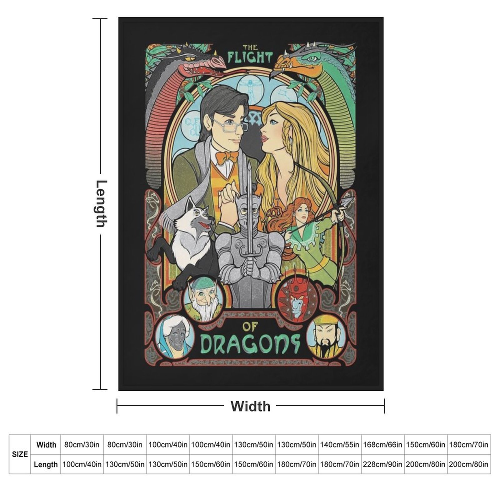 Flight of Dragons Essential T- - Home Decor Png ulasan dan harga