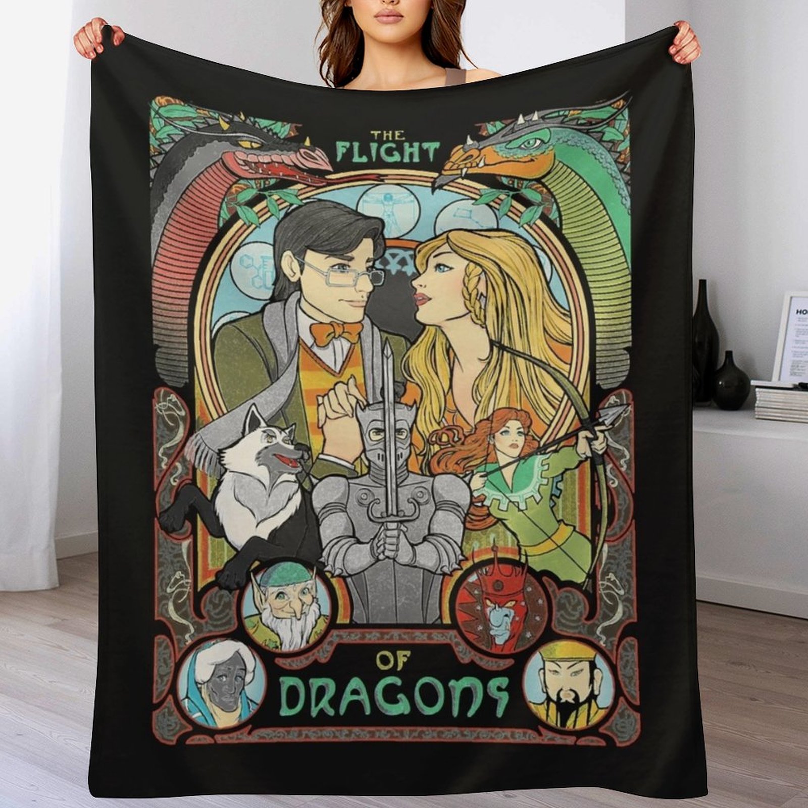 Flight of Dragons Essential T- - Home Decor Png ulasan dan harga