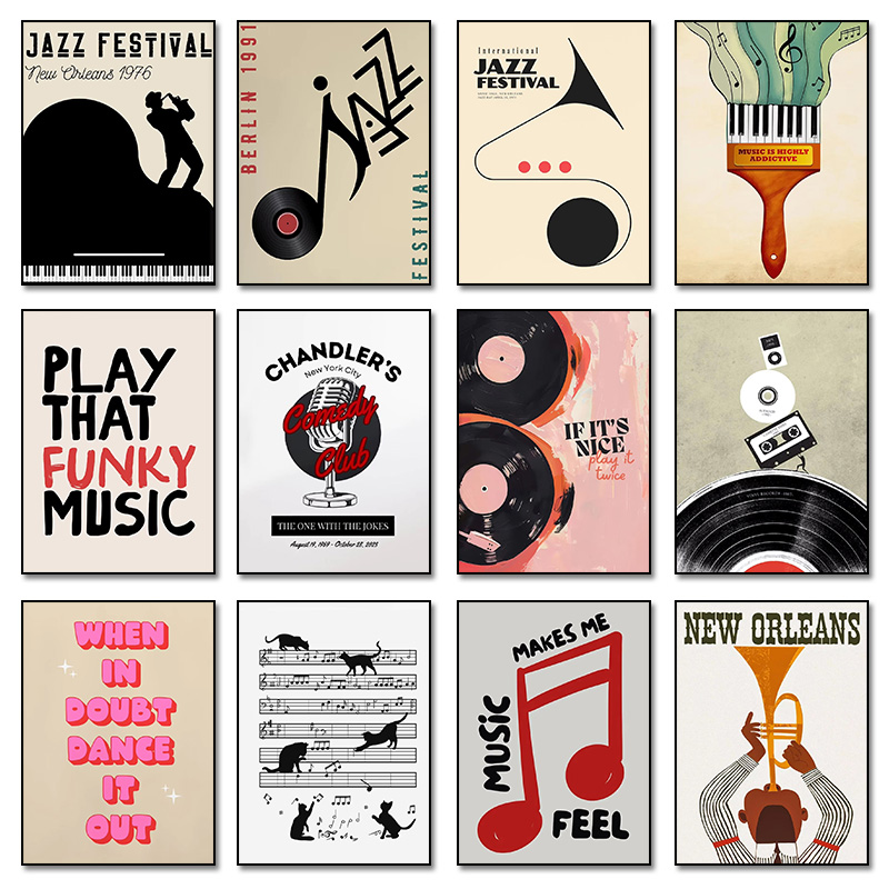 Abstract Jazz Festival Record  - Home Decor Aesthetic Pinterest ulasan dan harga