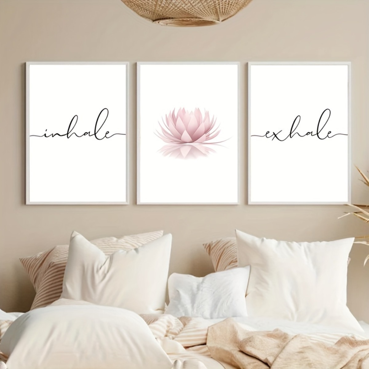 3pcs/set Inhale Exhale Zen Abs - Home Decor Yoga ulasan dan harga
