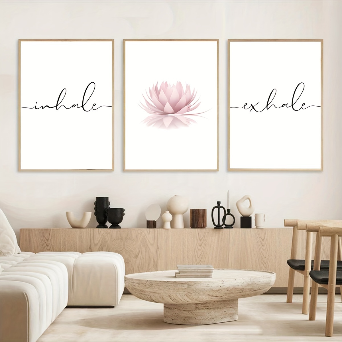 3pcs/set Inhale Exhale Zen Abs - Home Decor Yoga ulasan dan harga