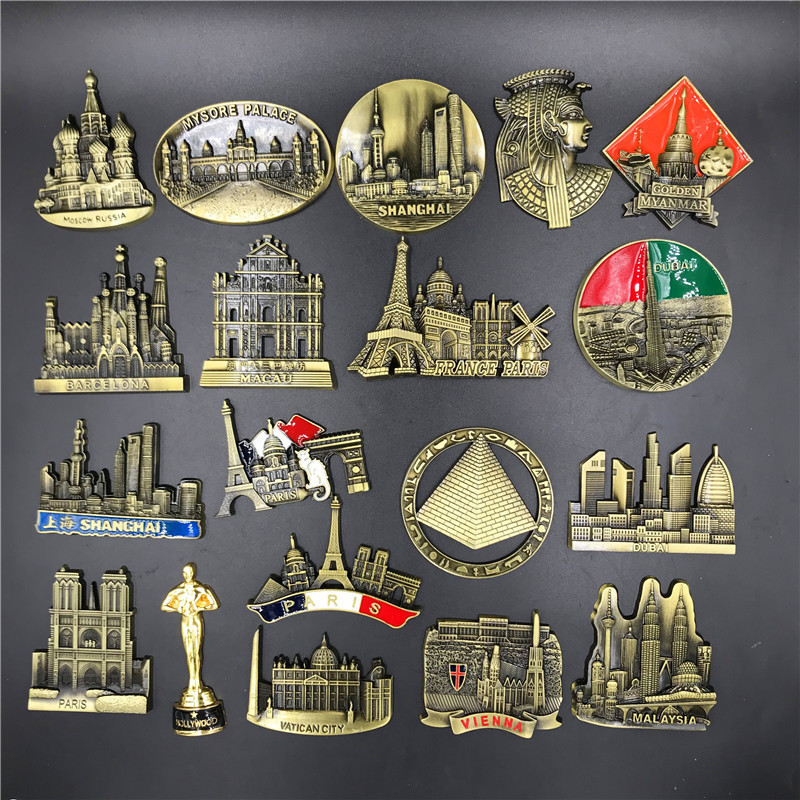 France Paris Metal 3D Cute Mag - Home Decor Egypt ulasan dan harga