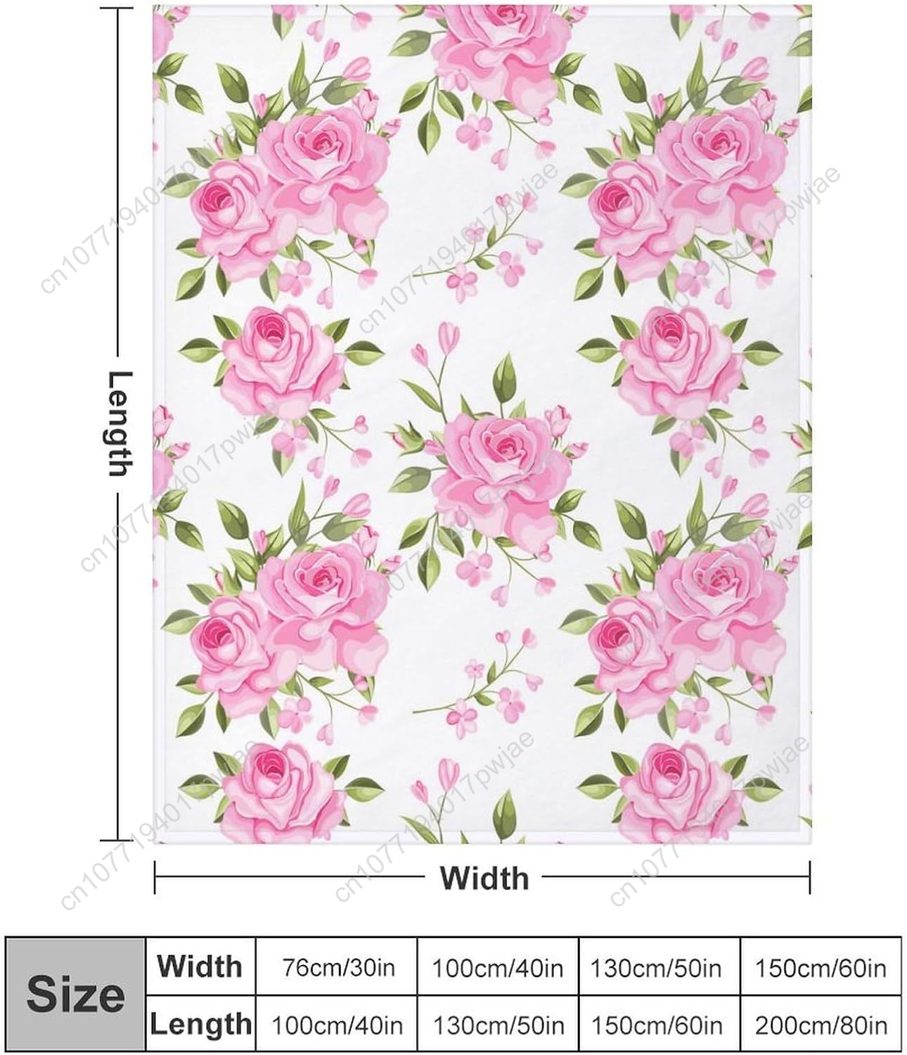 Pink Flower Throw Blanket Flor - Home Decor Luxury ulasan dan harga