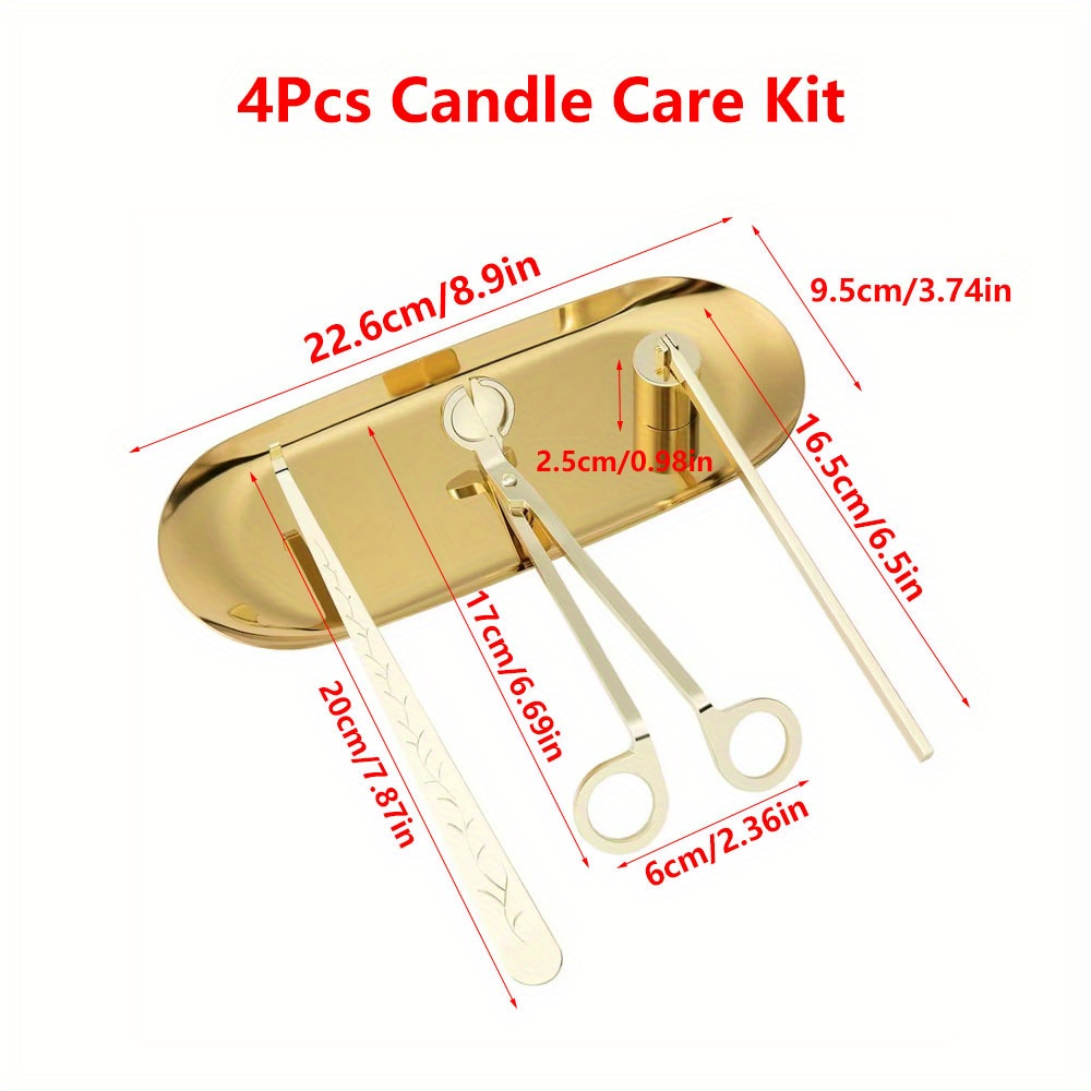 4pcs/set Luxury Candle Care Ki - Home Decor Luxury ulasan dan harga