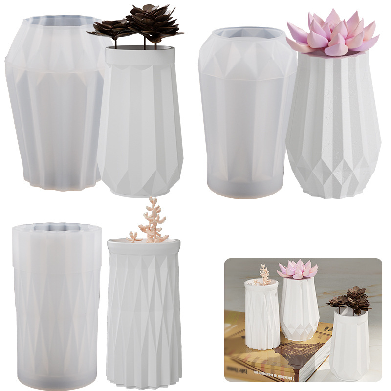 Round Diamond Vase Silicone Mo - Home Decor Store ulasan dan harga