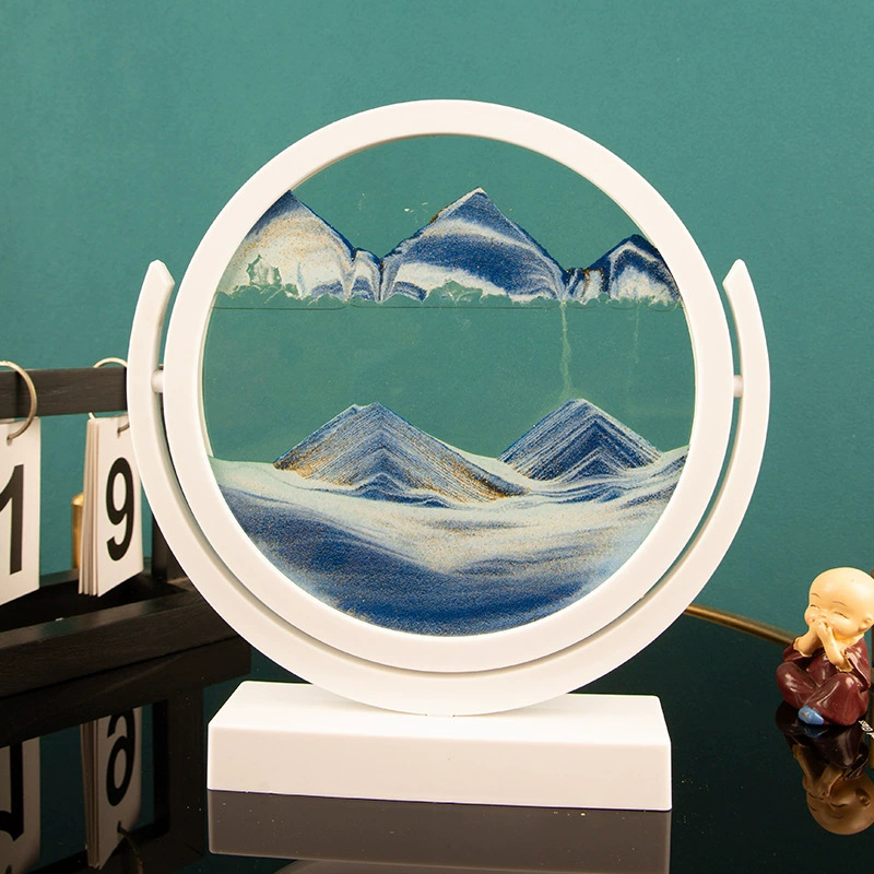 3D Hourglass Dynamic Glass Hou - Sand Art Picture ulasan dan harga