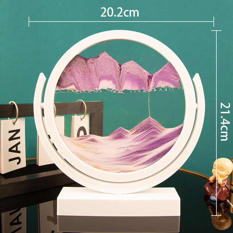 3D Hourglass Dynamic Glass Hou - Sand Art Picture ulasan dan harga