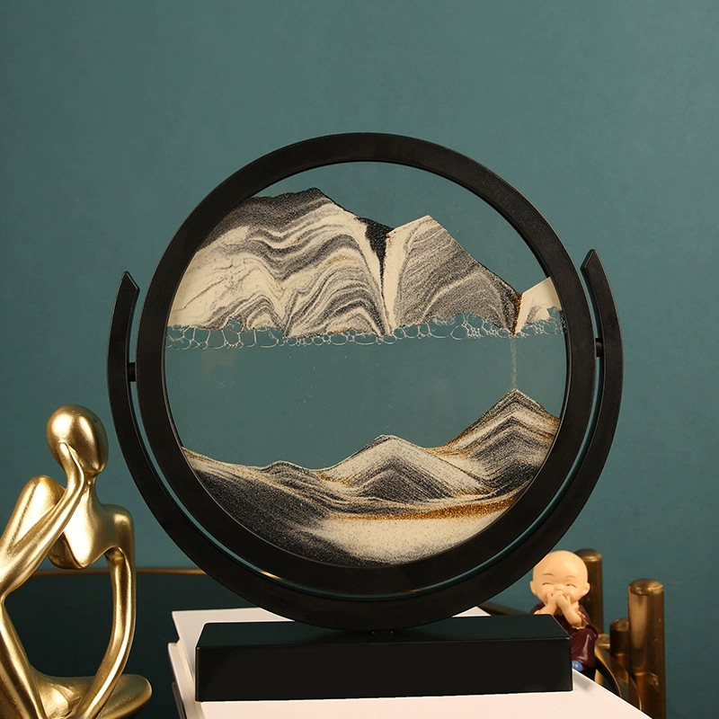 3D Hourglass Dynamic Glass Hou - Sand Art Picture ulasan dan harga