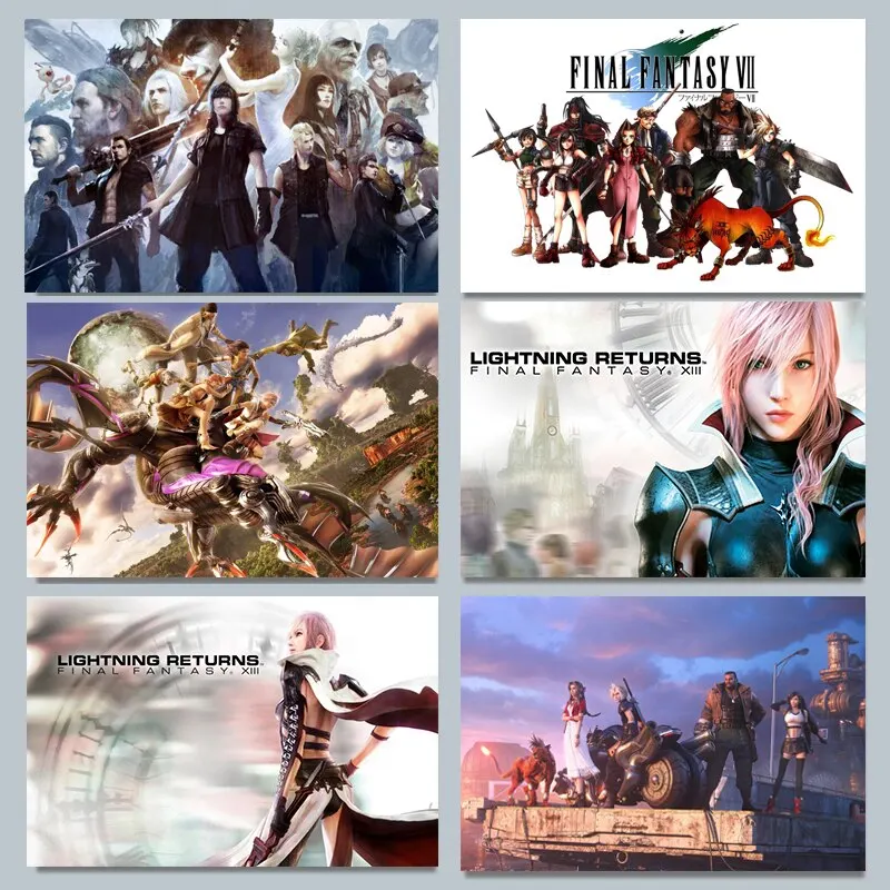 Final Fantasy VII Vaporwave Ca - Home Decor Video ulasan dan harga