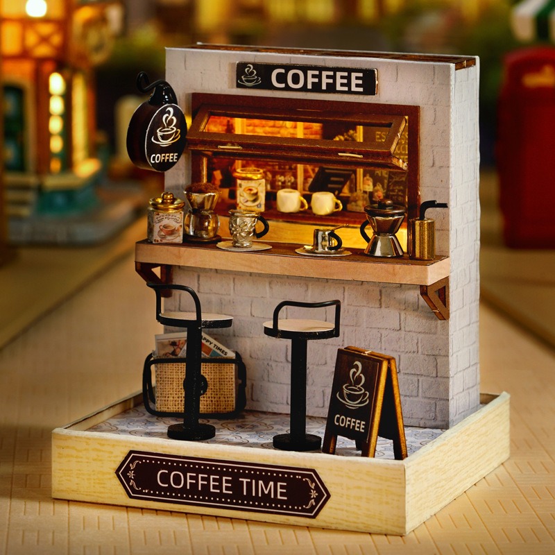 Mini Dollhouse Kit Sakura Stre - Home Decor Store ulasan dan harga