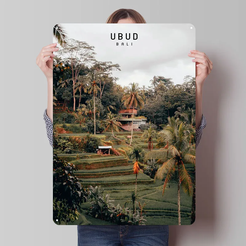 Ubud Sign Famous City Metal Po - Home Decor Ubud ulasan dan harga