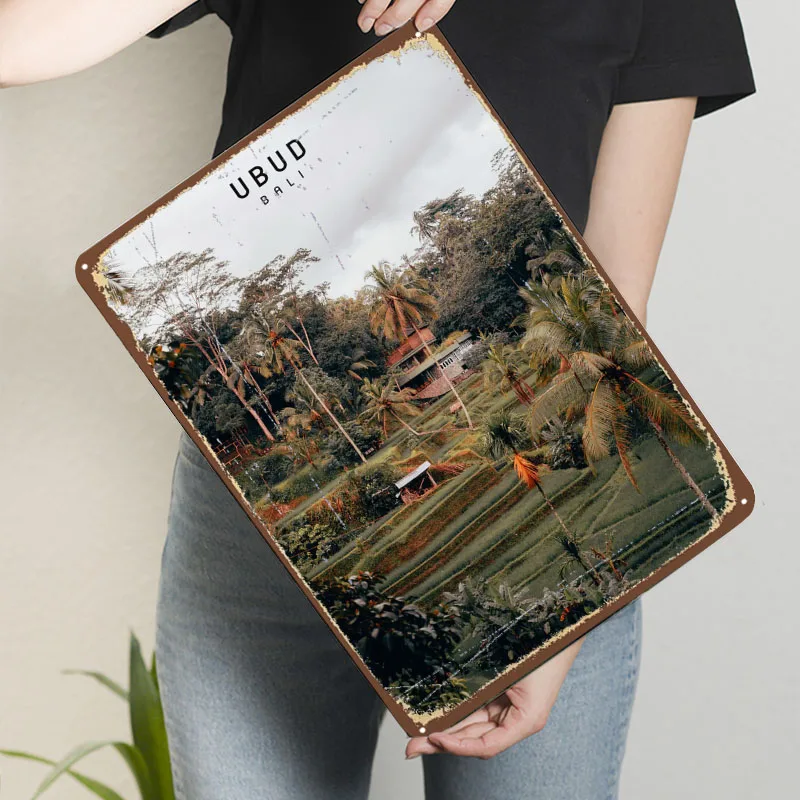 Ubud Sign Famous City Metal Po - Home Decor Ubud ulasan dan harga