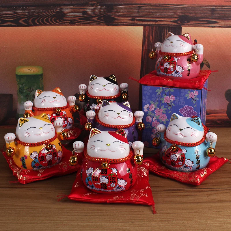 4.5 Inch Lucky Cat Piggy Bank  - Home Decor Store ulasan dan harga