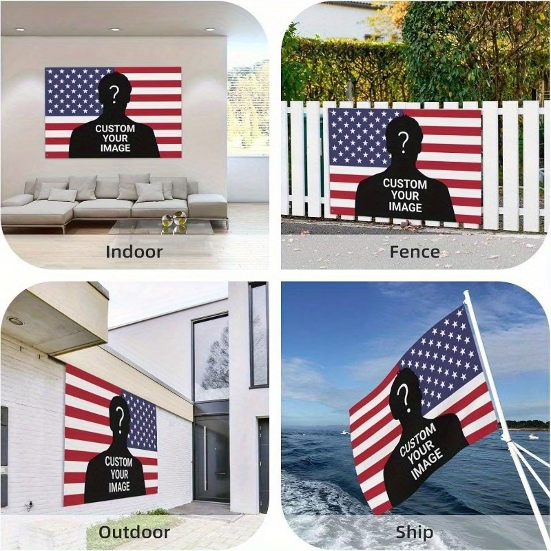 Custom USA PINK Flag Banner Pr - Home Decor Png ulasan dan harga