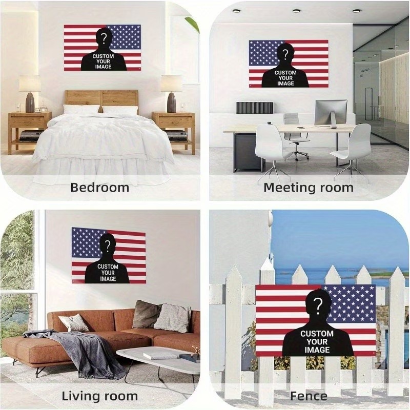 Custom USA PINK Flag Banner Pr - Home Decor Png ulasan dan harga