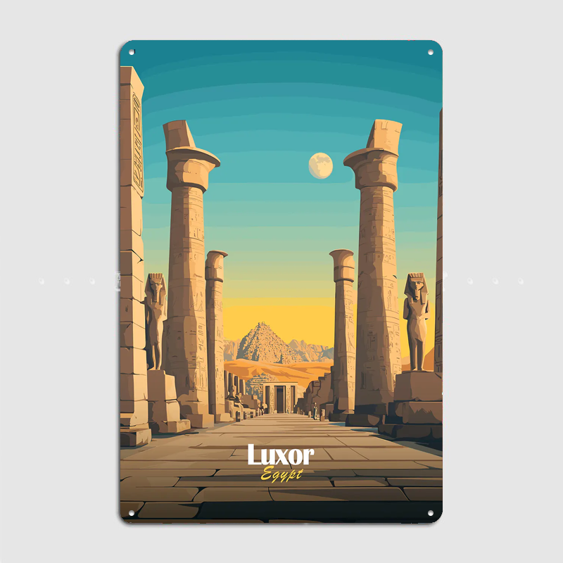 Luxor Egypt Travel Scenery Pos - Home Decor Egypt ulasan dan harga