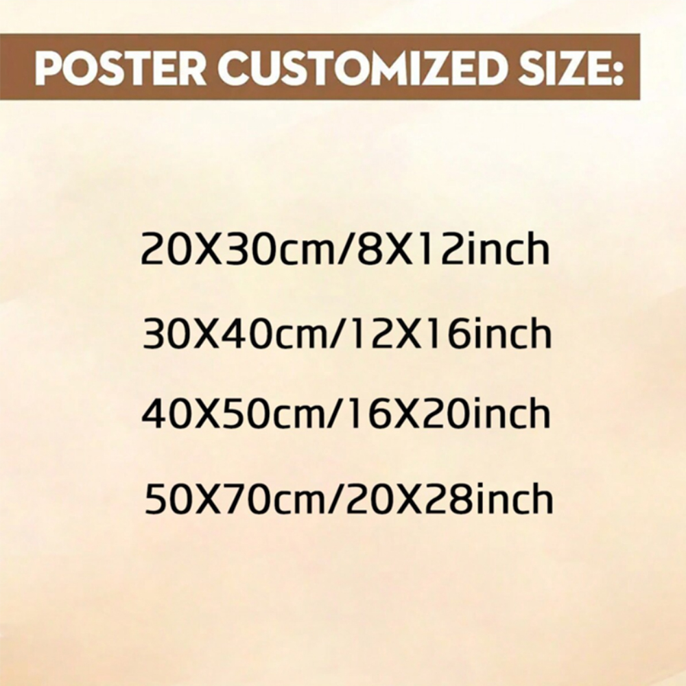 1pc Frameless Personalize Cust - Home Decor Video ulasan dan harga