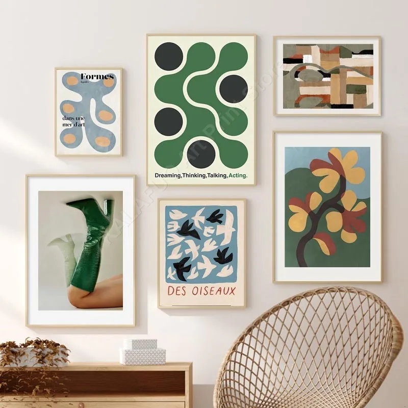 Retro Bird & Flower Liquid Sha - Home Decor Aesthetic Pinterest ulasan dan harga