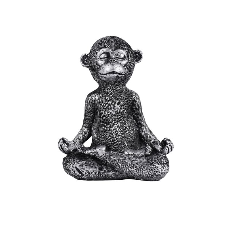 AC62-Meditating Monkey Statue  - Home Decor Yoga ulasan dan harga