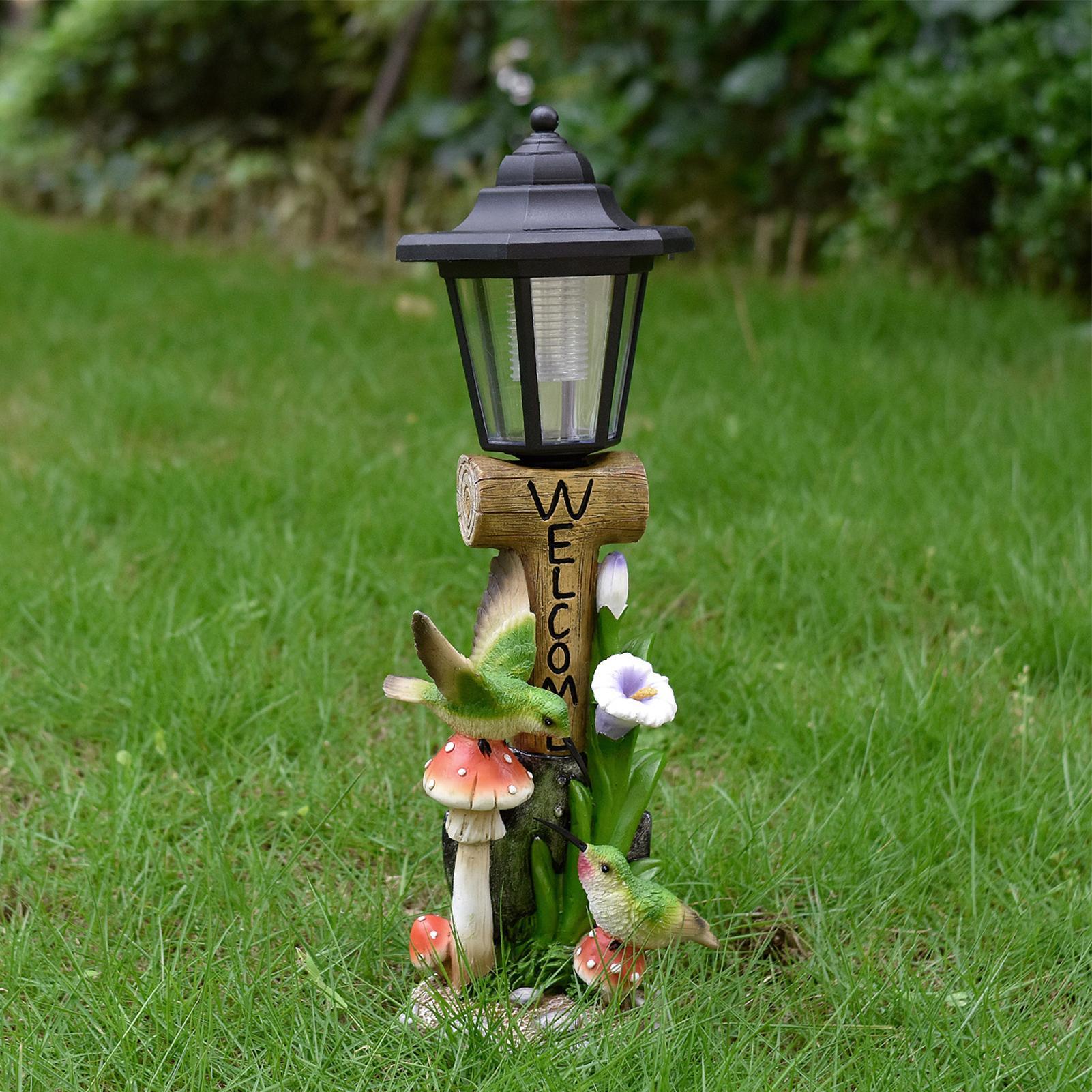 Solar Garden Lights Statue Aut - Home Decor Garden ulasan dan harga
