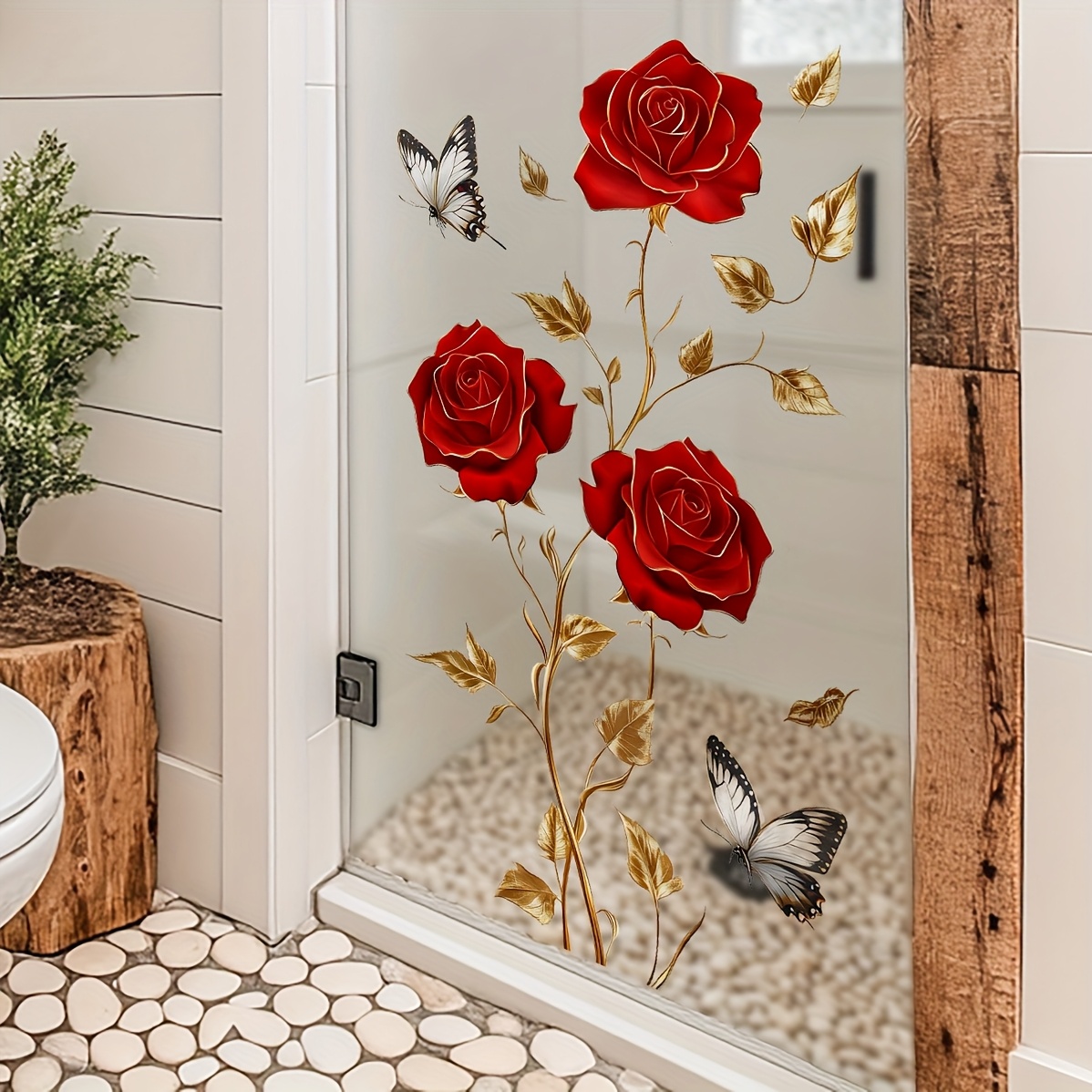 1Pc Charming and Romantic Red  - Home Decor Window Blinds ulasan dan harga