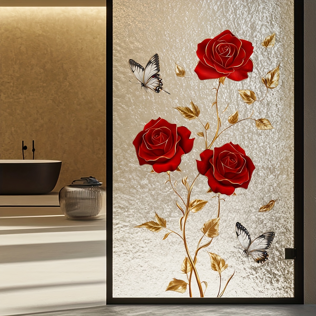 1Pc Charming and Romantic Red  - Home Decor Window Blinds ulasan dan harga