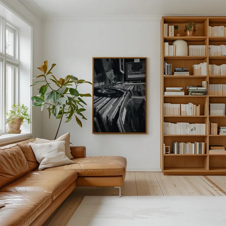 Modern Vinyl Record Store Blac - Home Decor Store ulasan dan harga
