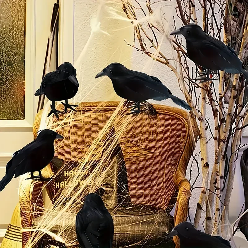 1PC Black Crow Halloween Decor - Home Decor Garden ulasan dan harga